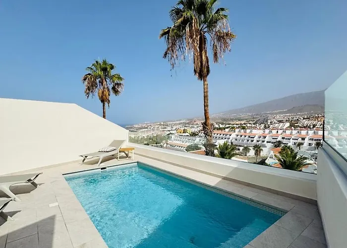Superb Ocean View With Private Pool - Chiara Tenerife Вілла Адехе