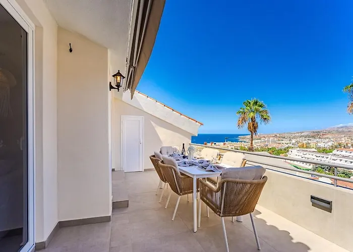 Superb Ocean View With Private Pool - Chiara Tenerife Вілла Адехе